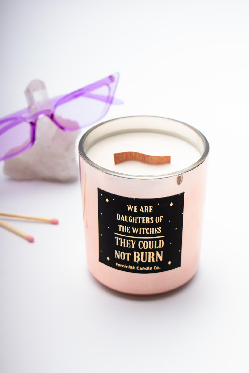 'We are the Witches' Candle (ROSE GOLD)